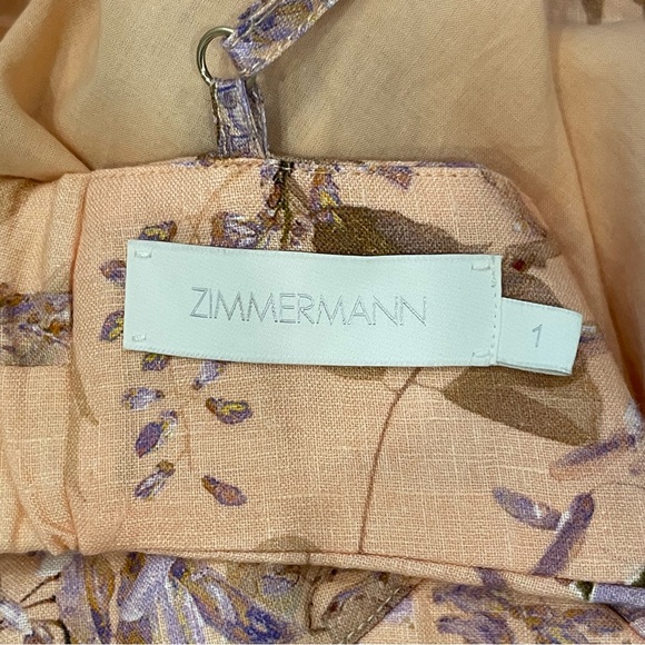 Zimmermann Peach and Lavender Floral Dress - Picture 7 of 10
